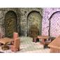 Tisch (Rund) mit 3 Hocker
