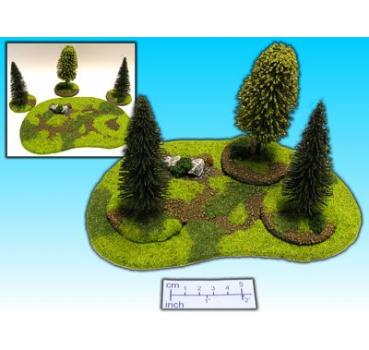Geländestück Wald (4 Teile)