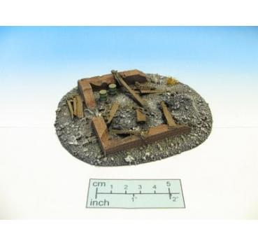 Geländestück Schuppenruine (1:72)