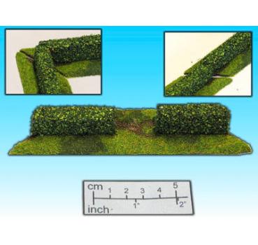 Geländestück Hecke / Eingang (15mm)