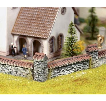 Landhausmauer, 4 Stück, je 2,0 x 12 cm