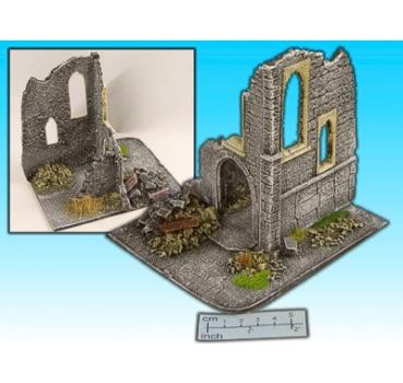 Geländestück Kirchenruine (1:72)