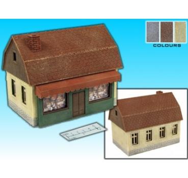 modulares Haus m. Laden /Set (mit Dach)