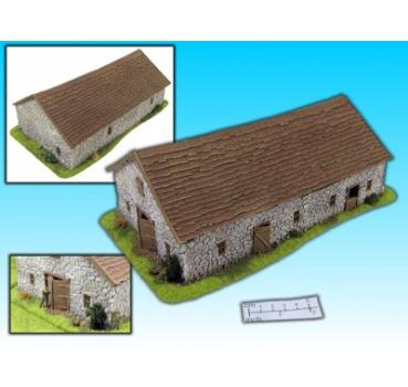 Geländestück großer Stall (1:72)