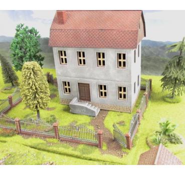 Geländestück Base mit Zaun