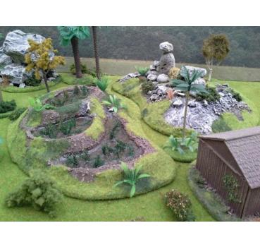 Geländestück Reisfeld (15mm)