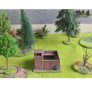 Palisaden Fort Lager 80 x 80 mm (15mm) Palisaden Fort Lager 80 x 80 mm (15mm)