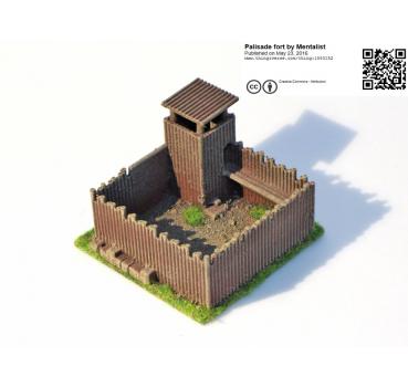 Palisaden Fort Lager 80 x 80 mm (15mm) Palisaden Fort Lager 80 x 80 mm (15mm)