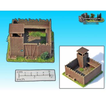 Palisaden Fort Lager 80 x 80 mm (15mm)