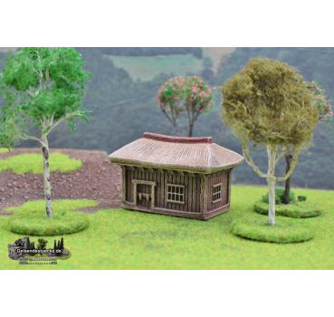 Geländestück russische Holzhütte (15mm o. 20mm) Geländestück russische Holzhütte (15mm o. 20mm)