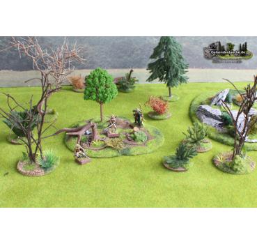 Geländestück Waldbase (4 Teile)