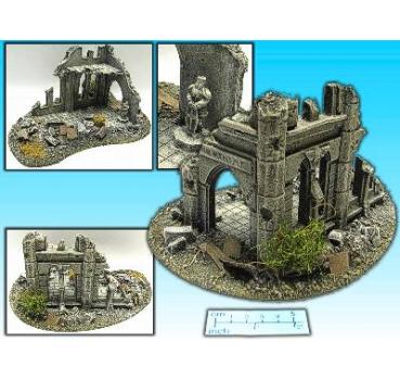 Geländestück Hausruine III