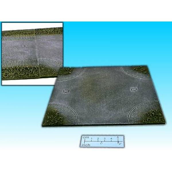 Geländestück Asphaltstrasse Kreuzung
