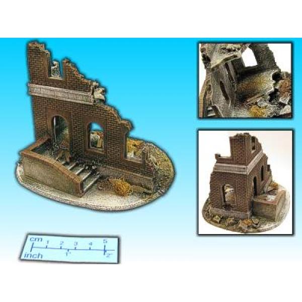 Geländestück Eckhaus (1:72)