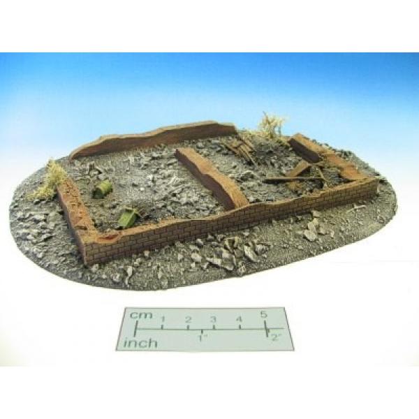 Geländestück große Ruine (1:72)