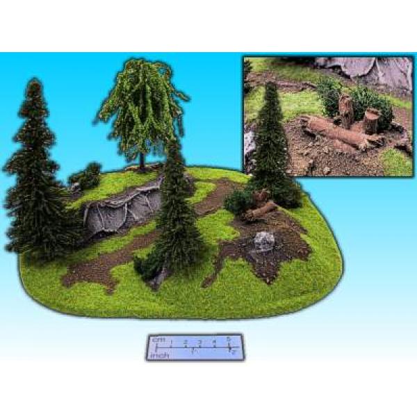 Geländestück Waldschlucht