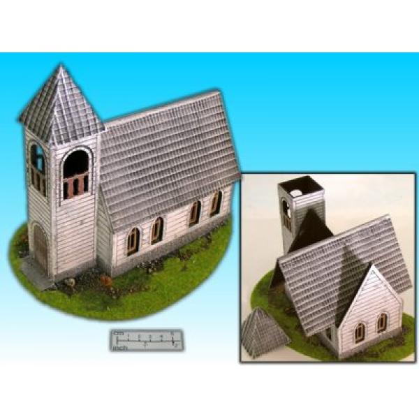 Geländestück Holzkirche