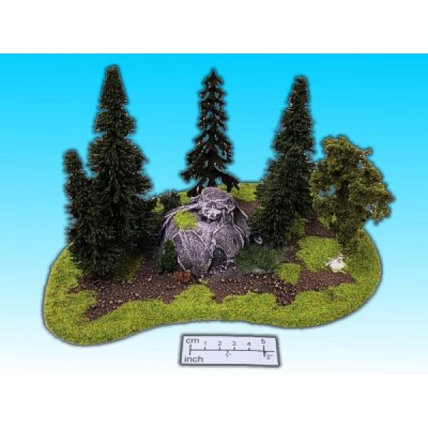 Geländestück Wald