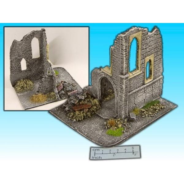 Geländestück Kirchenruine (1:72)