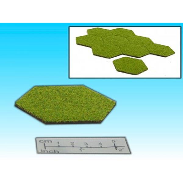 Sechseckfeld mit Gras