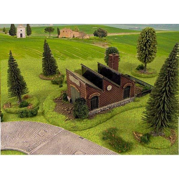 Geländestück Fabrik (15mm)