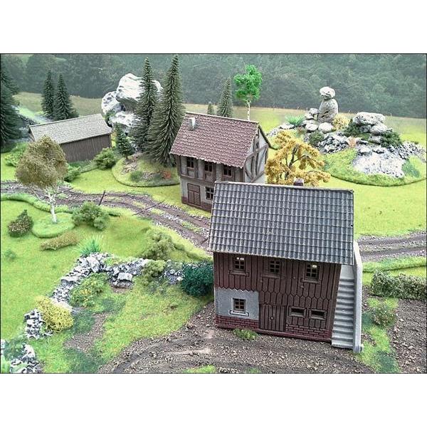 Geländestück Weg 45° (15mm)