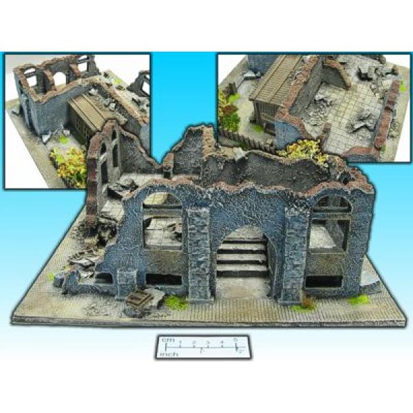Diorama mit Hinterhof
